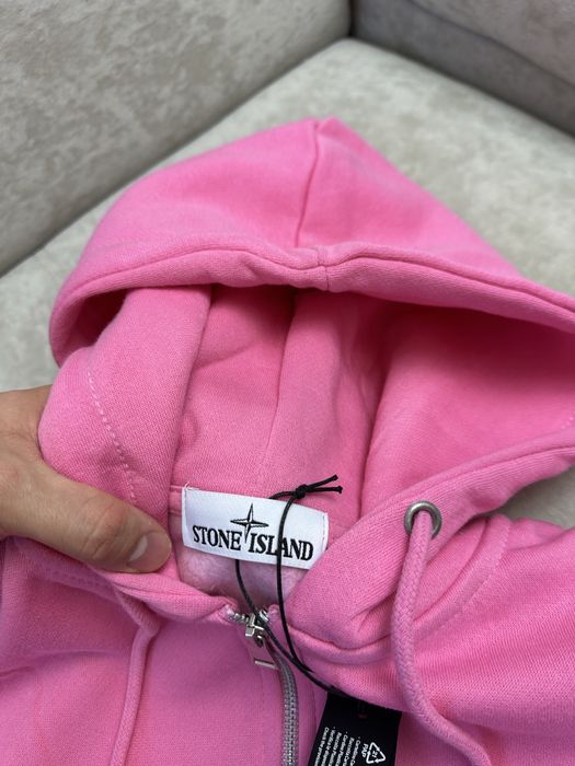 Рожева зіп худі pink Stone Island | Аунтефік ОЛХ ДОСТАВКОЮ!