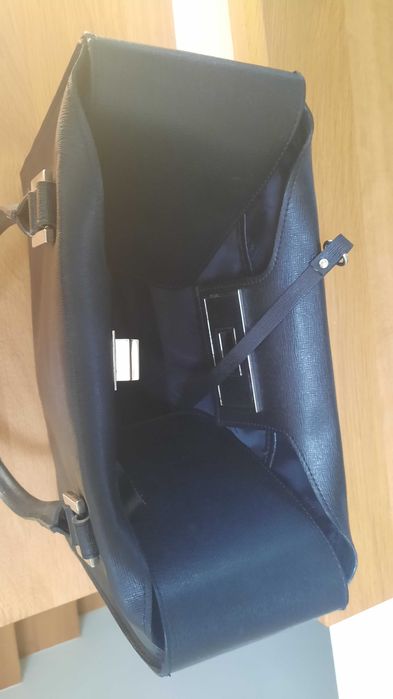 SIMPLE - duża, czarna torebka skórzana damska