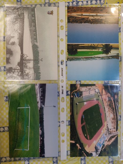 Postais dos estádios de Lagos e Gouveia