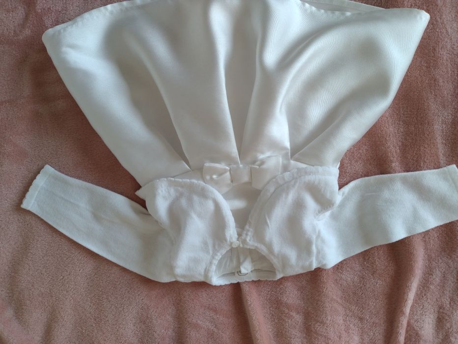 Sukienka na chrzest biala 62 smyk cool club