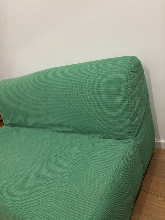 Sofa cama verde ikea novo