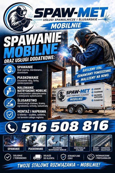 Malowanie proszkowe,piaskowanie,spawanie MigMag oraz  aluminium