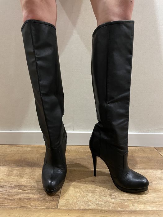 Сапоги шкіряні