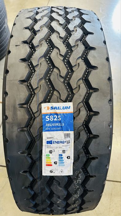 1200Netto MOCNA opona 385/65 R22.5 SAILUN S825 PRZÓD BUDOWLANY