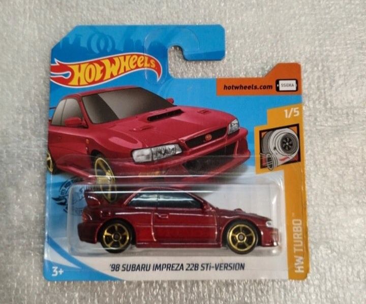 Conjunto de 2 hot wheels 98 subaru impreza 22b sti-version