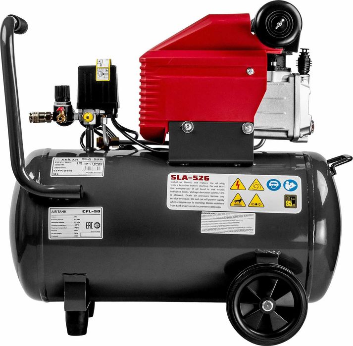 Компресор повітряний ASILAK SLA-526 50л 2.5кВт 8атм 240л\хв компрессор