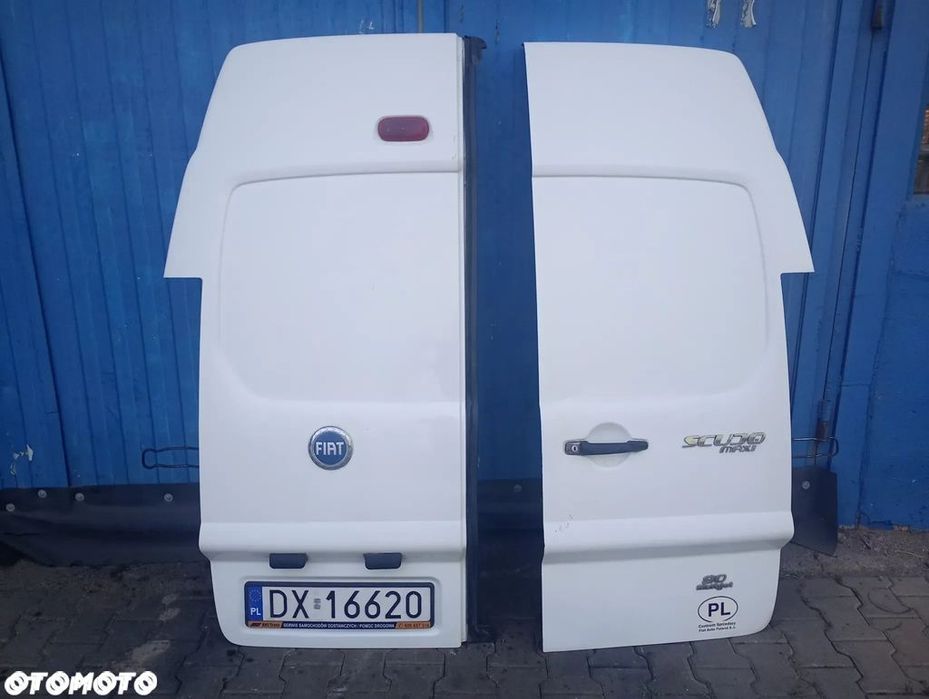 F.VAT EWPA Fiat Scudo H2 DRZWI LEWE TYLNE PRAWE Peugeot Expert  Drzwi Tylne białe Citroen Jumpy drzwi tylne MAXI WYSOKIE kompletne
