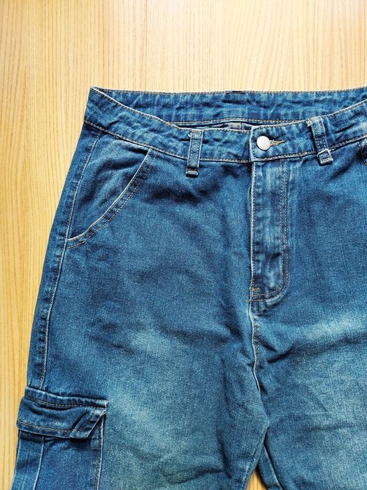 Calças Jeans Cargo Jogger SHEIN – Tamanho M (36) | Como Novas