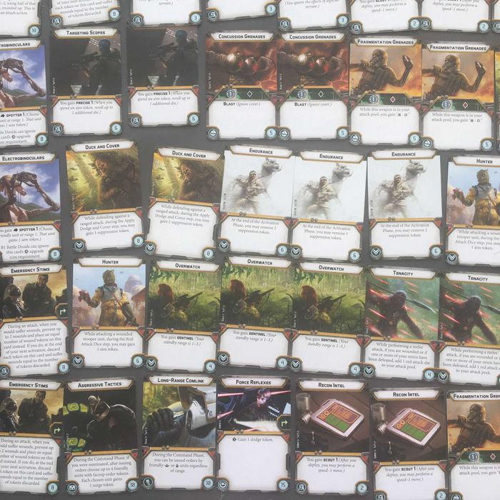 Star Wars Legion 62 upgrade cards