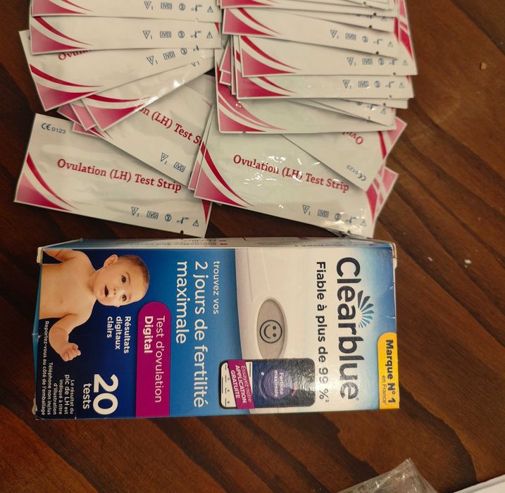 Testes de ovulação clearblue e amazon