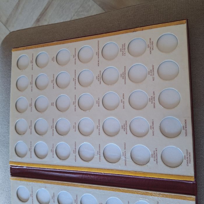 Klaser na monety dwuzłotowe lata 1995 do 2005