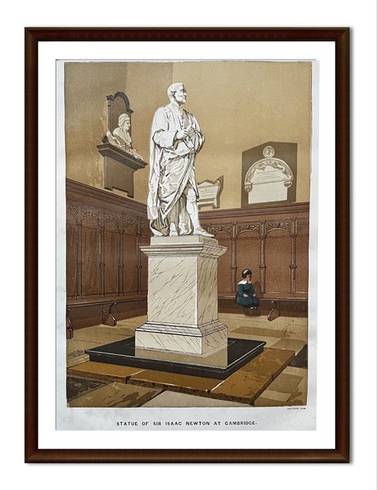 Isaac Newton pomnik Cambridge