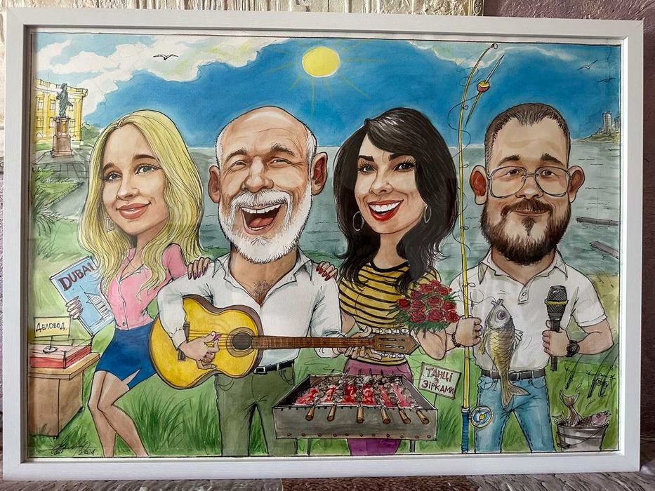 Шарж на свято! Шарж по фото! Портрет з фото!