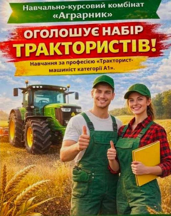 Книги Навчання курси на тракторист-машиніст сг.виробництва