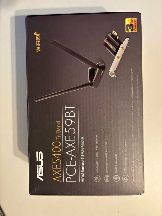 Karta sieciowa ASUS PCE-AXE59BT AXE5400 Tri Band WiFi 6E
