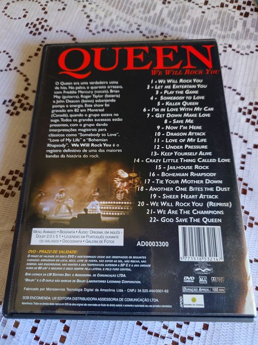 Queen: We Will Rock You dvd
