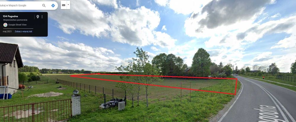 Działka budowlana Głobino ul.Pogodna 1000 m2 Prywatnie