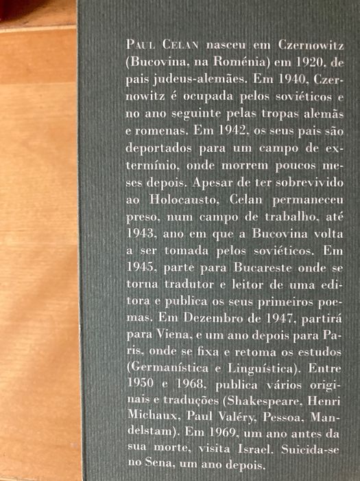Arte Poética de Paul Celan