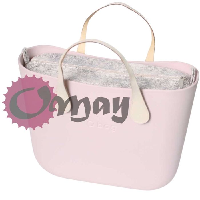 Beżowy organizer OBAG STANDARD hummus czarny 2 kieszenie wkład OMAY