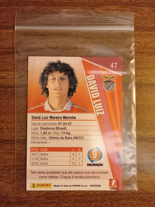 Carta David Luiz