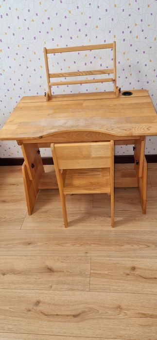 Парта, парта для школьника, деревянная