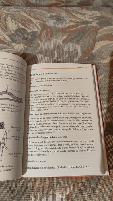 Livro "conselhos para diabéticos"