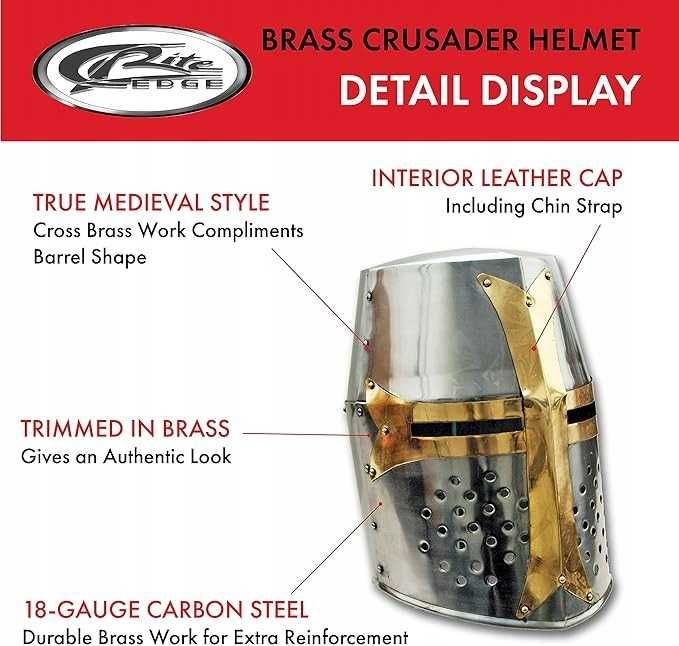 Hełm krzyżowca 35,5 cm