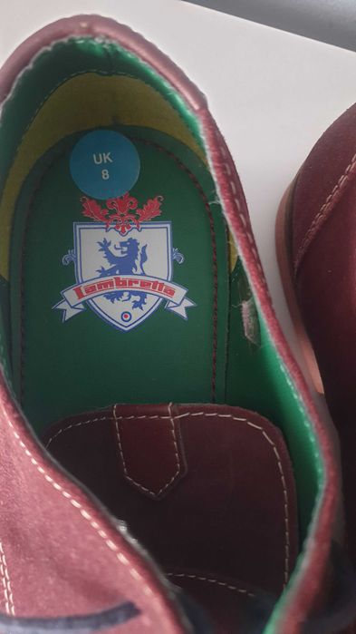 Now eleganckie skórzane męskie buty od Lambretta rozmiar 42