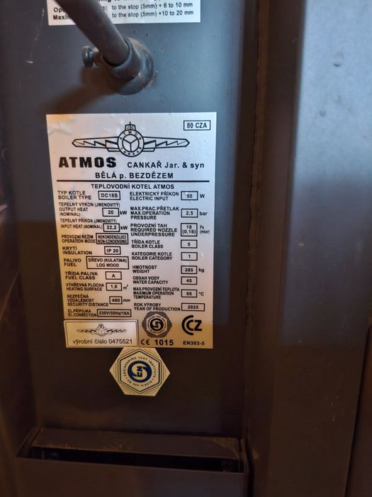 Piec ATMOS DC18s gazujący drewno