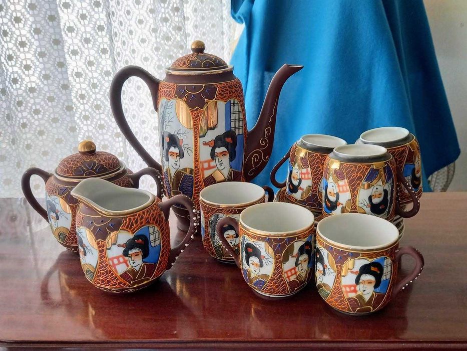 Serviço de café japonês