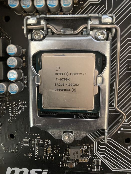 материнська плата msi b150m mortar + intel i7 6700k