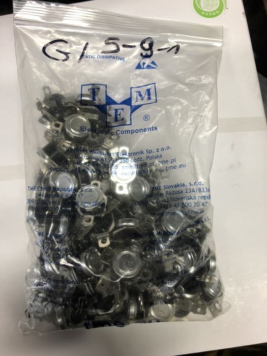 25 x Termostat Przełącznik czujnik temperatury f120°C L140°C