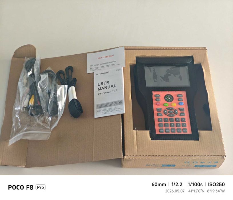 Localizador de satelites, para antena parabólica, marca GTMEDIA V8 Finder Pro 2 2.