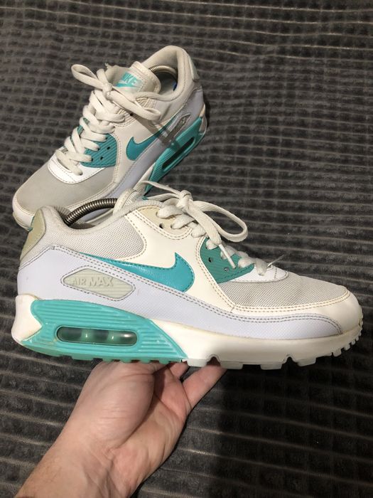 NIKE AIR MAX 90 (39) 25-25.5см женские кроссовки белые оригинал максы