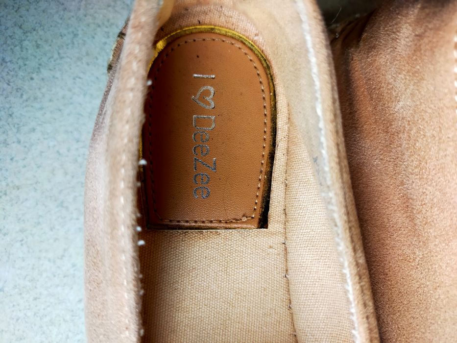 Espadryle DeeZee bezowe 38 wkładka 24 cm