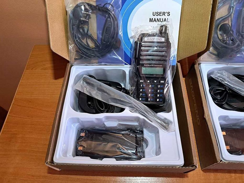 2szt.  Krótkofalówka  Baofeng UV-82 , 8W  Rozblokowana  PMR  NASŁUCH.