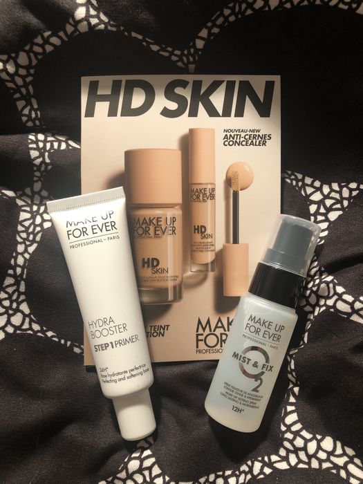Baza i Mgiełka do twarzy Make Up For Ever + próbka kolekcji HD Skin