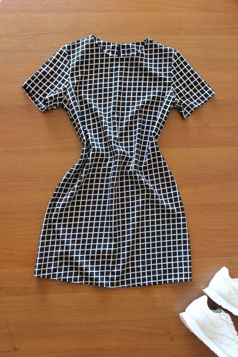 Платье стрейч в клітинку 42 розмір(S) плаття