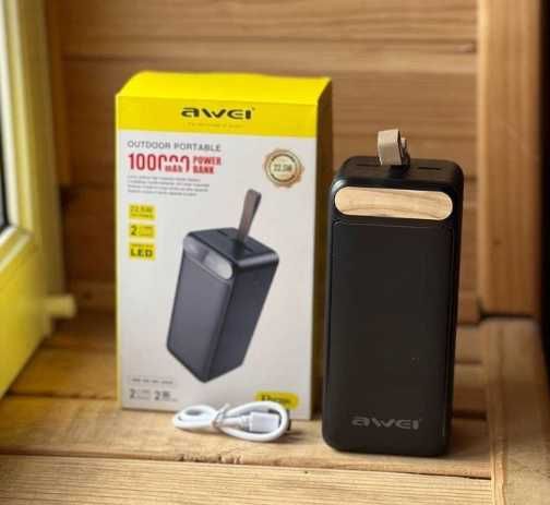 Повербанк з швидкою зарядкою 100000мАч. Повербанк. Повер банк