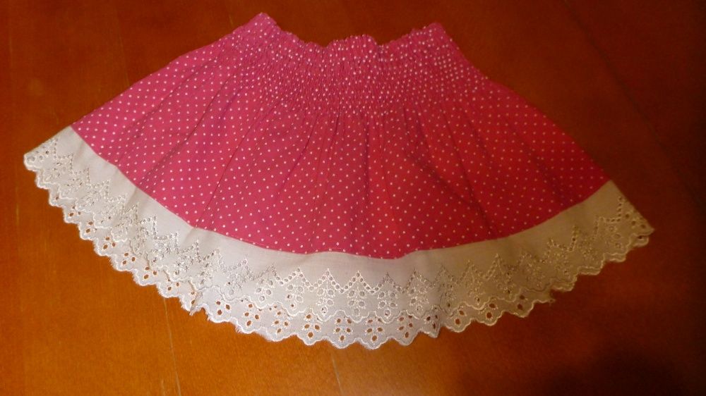 różowa spódniczka w gumkę 92-98