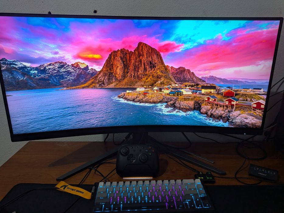 Monitor Curvado AOC 34' Ultrawide 1440p 180Hz (COM GARANTIA)