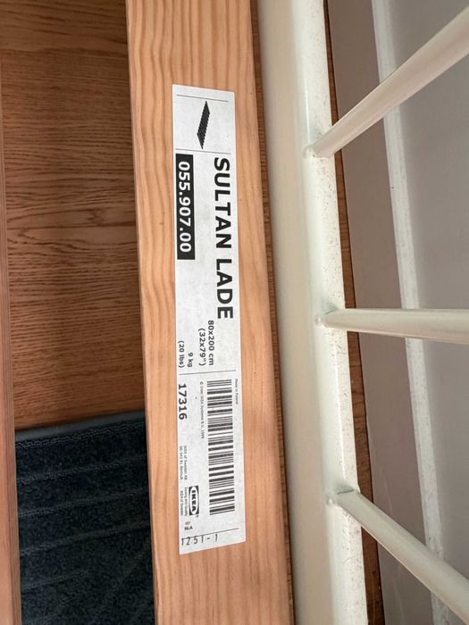 IKEA SULTAN LADE łóżko rosnące rama łóżka BIAŁY