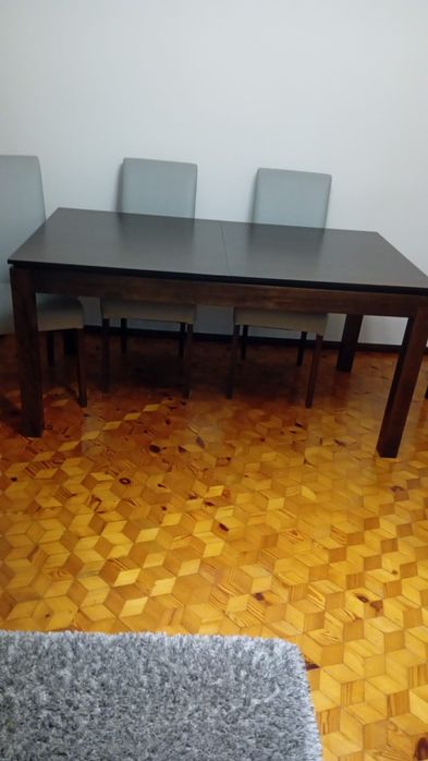 Stół rozkładany drewniany 160x90