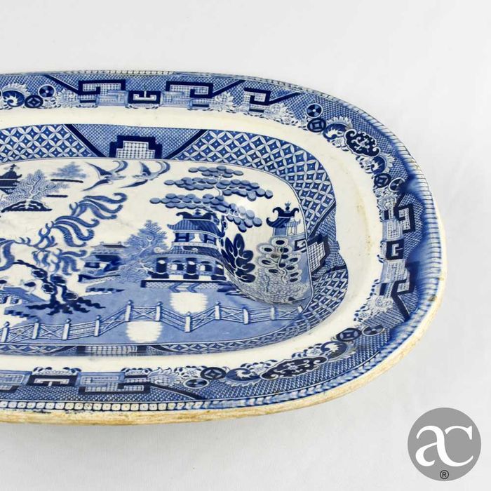 Travessa Peixeira em faiança inglesa Sttafordshire