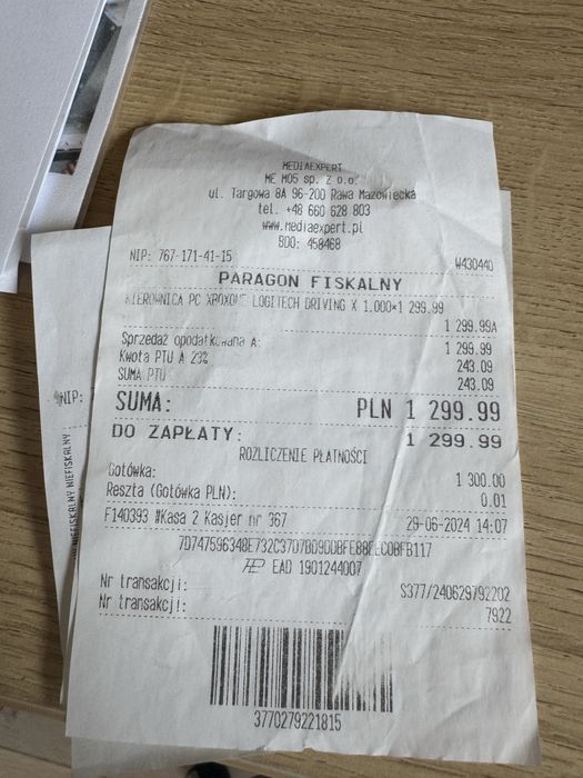 Kierownica Logitech G920 + Pedały – Xbox One/PC +Sensor Kinect gratis!