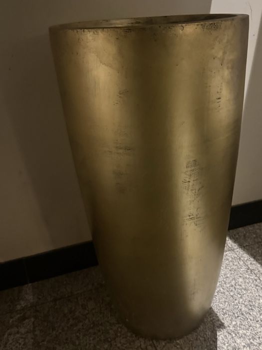 Złota donica wielka 55x 150 cm