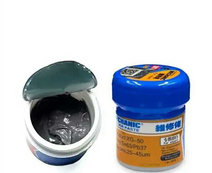 Паяльная паста MECHANIC XG-50, флюс для пайки SMD BGA , 35г з припоєм
