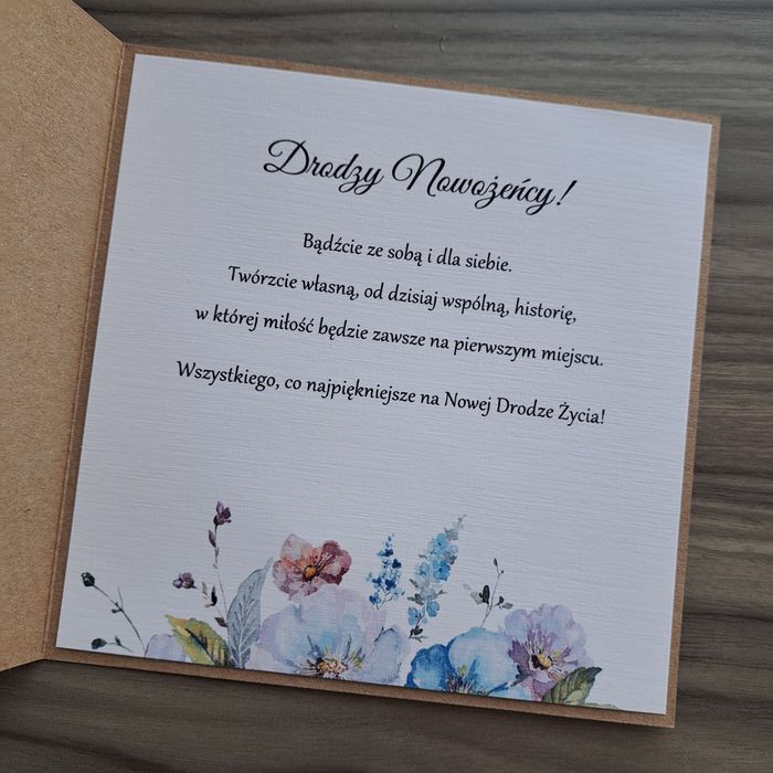Personalizowana kartka na ślub
