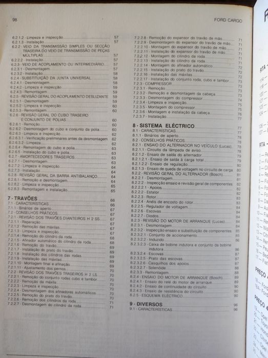 Revista técnica automóvel Ford Cargo. 
15€ com envio em correio