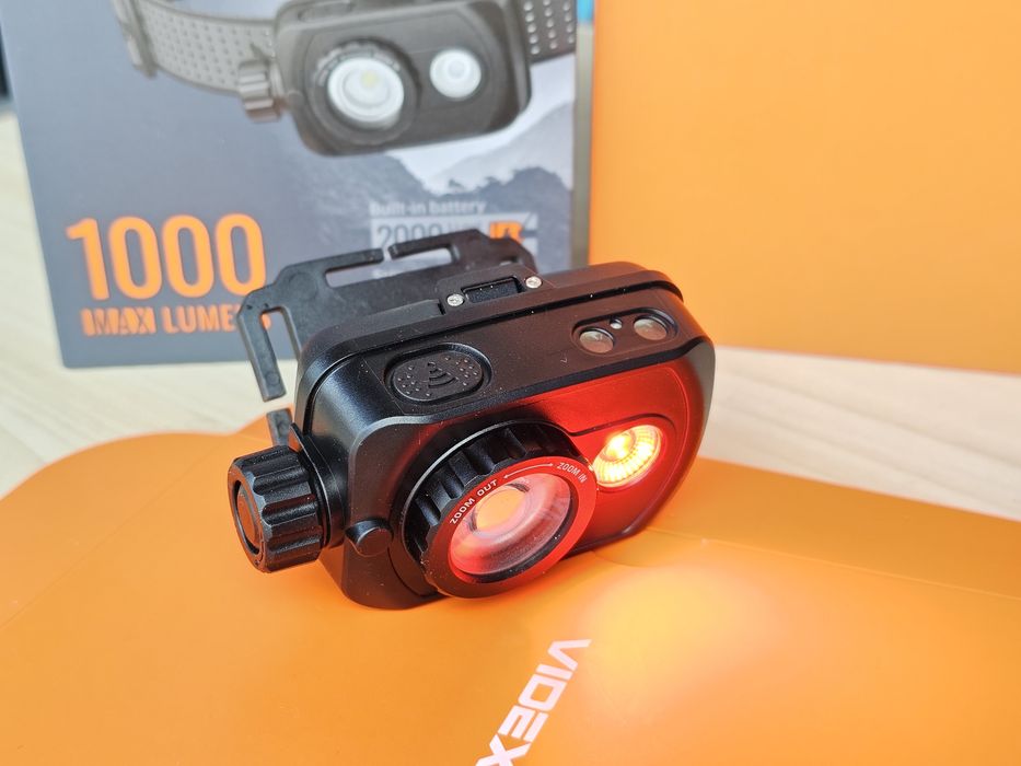NEW! 1000Lm VIDEX VLF-H047Z якісний налобний акумуляторний ліхтарик